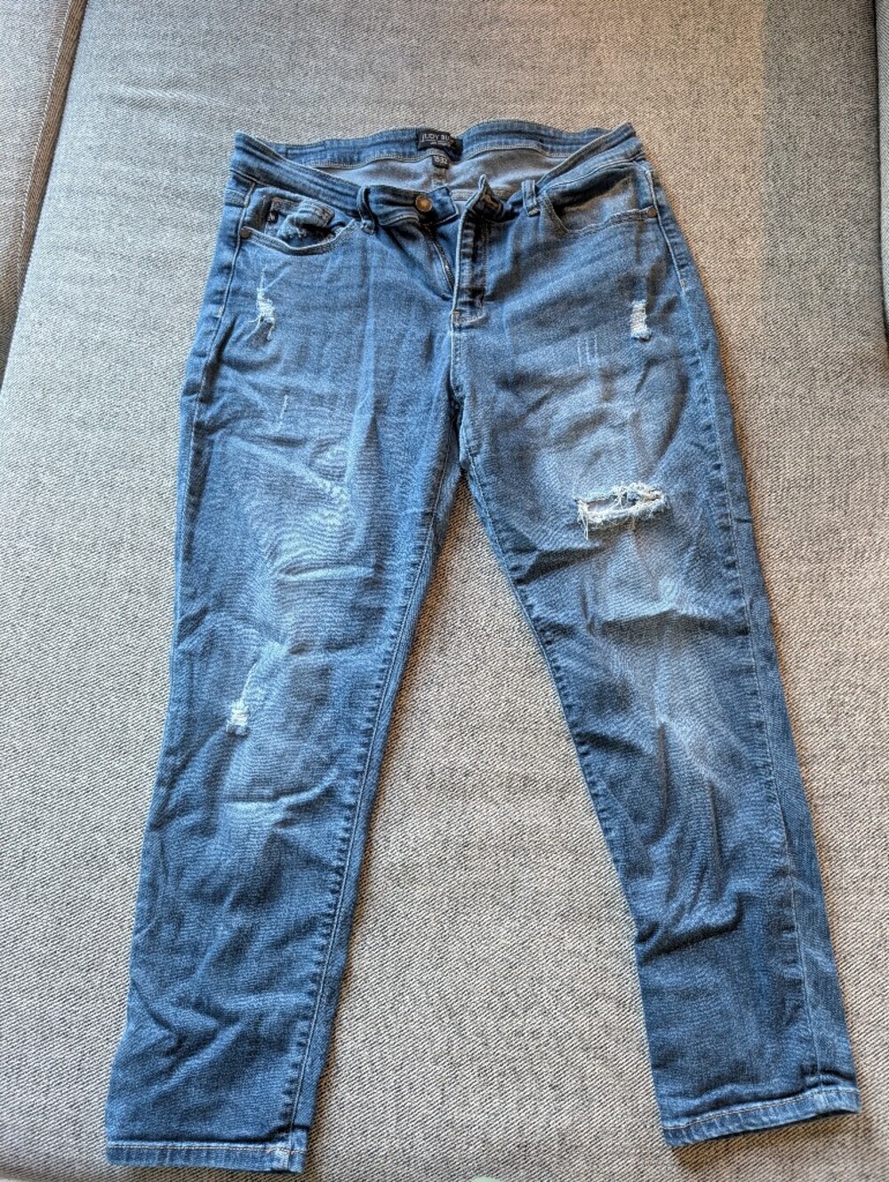 Judy Blue Distressed Blue Jeans